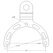 RAM Small Gas Tank Filler Cap Base