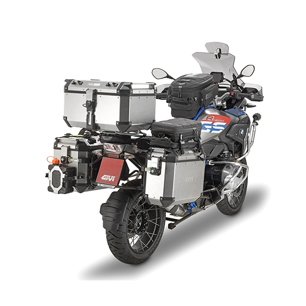 Givi Trekker Outback Panniers 37L Right 48L Left Pair Silver