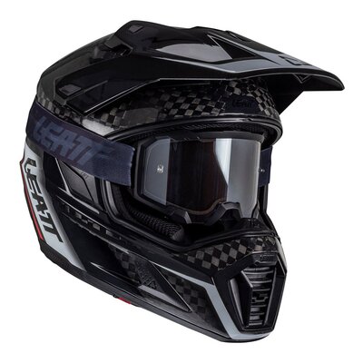Leatt ADV 9.5 Carbon Helmet Kit with 4.5 IRIZ Goggles-helmets-Motomail - New Zealands Motorcycle Superstore
