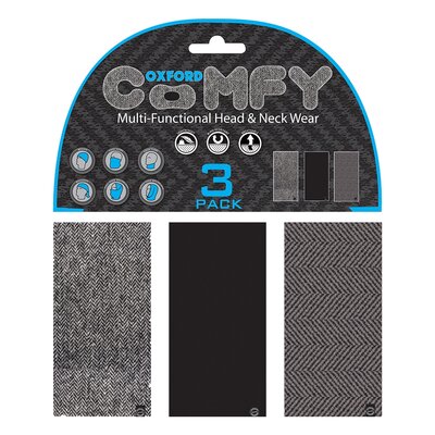 Oxford Comfy Neck Wear 3 Pack-Motomail - New Zealands Motorcycle Superstore