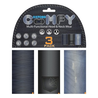 Oxford Comfy Neck Wear 3 Pack-Motomail - New Zealands Motorcycle Superstore